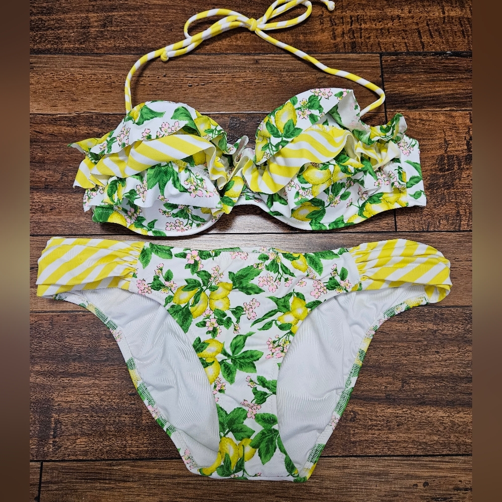 Victoria's Secret Lemon Ruffle Bikini
